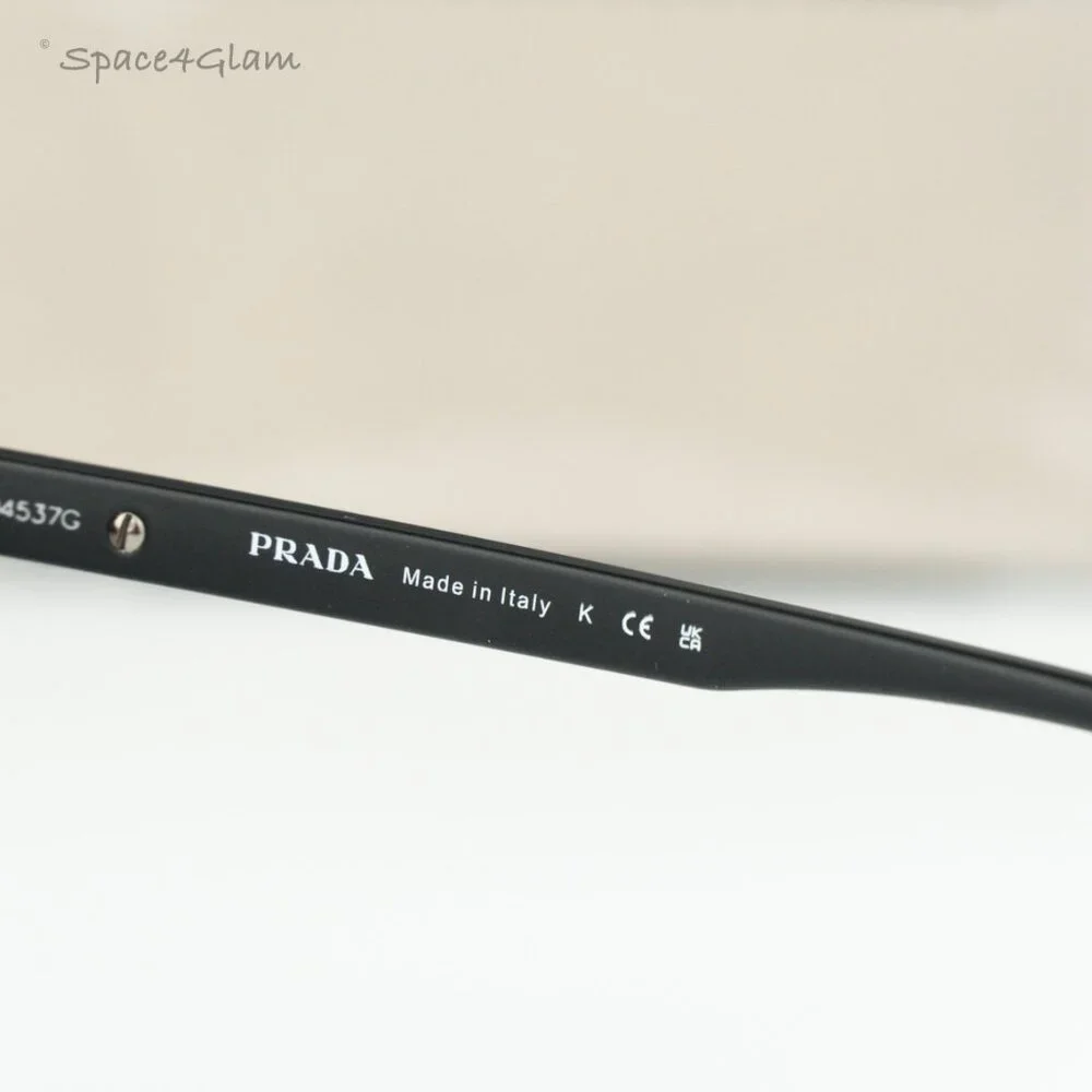 Prada Linea Rossa Men Sunglasses Black Grey Grad Rectangle PS01TSF DG00A7 NEW